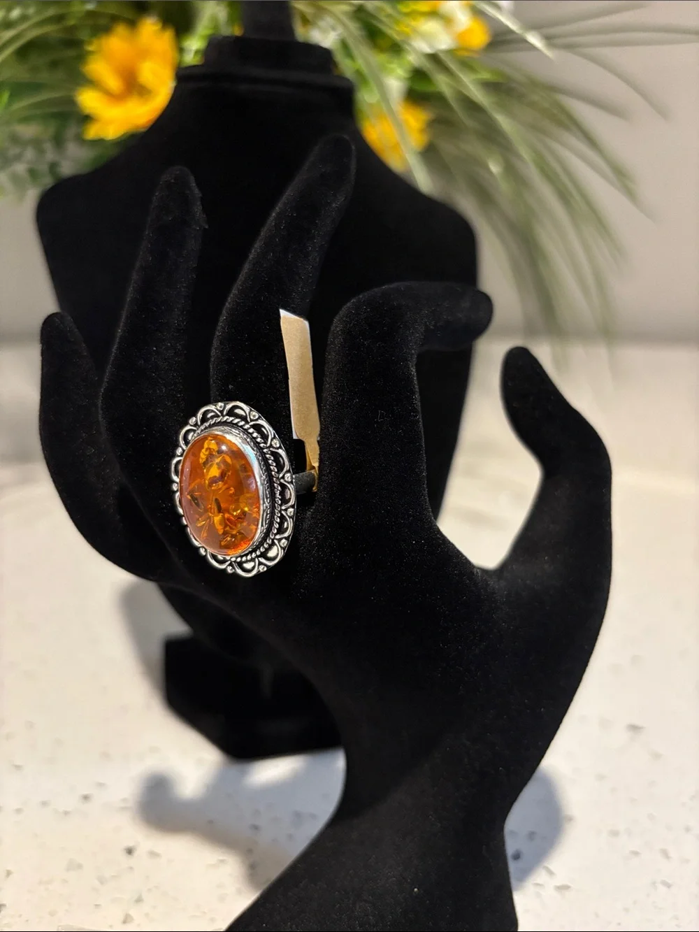 Hand Crafted amber stone